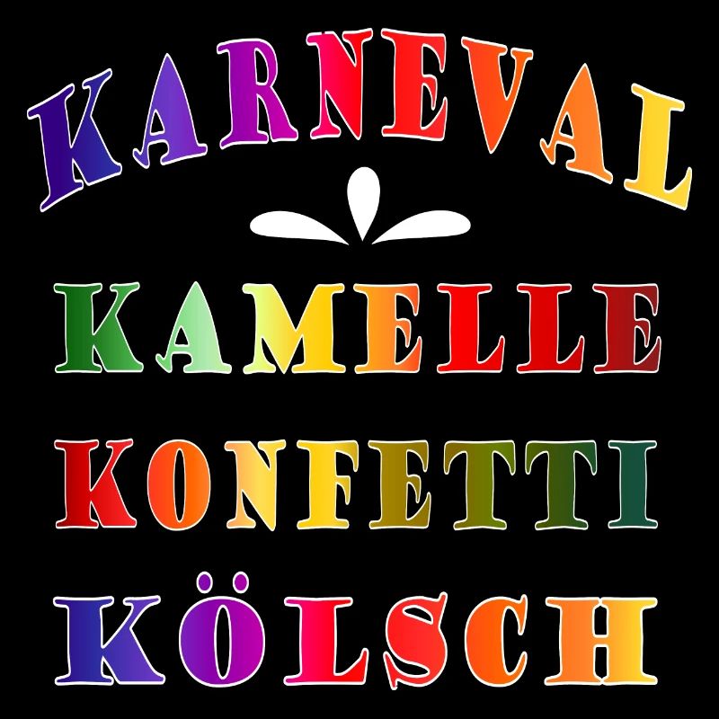 Karneval Kamelle Konfetti Kölsch
