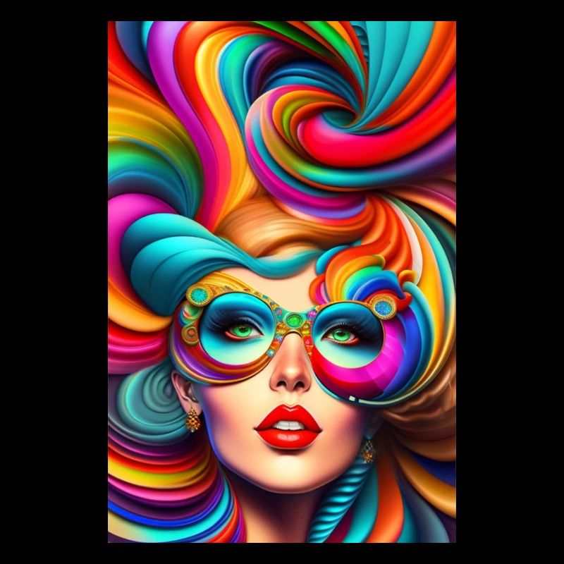 psychedelische Frau