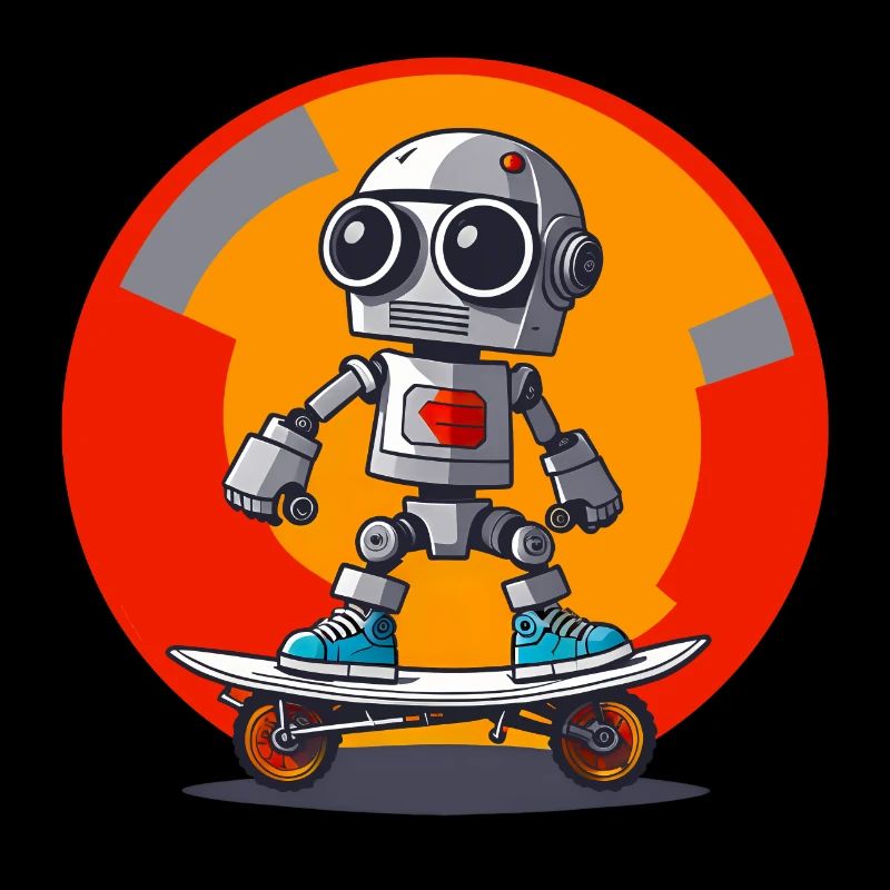 ROBOT ON SCOOTER
