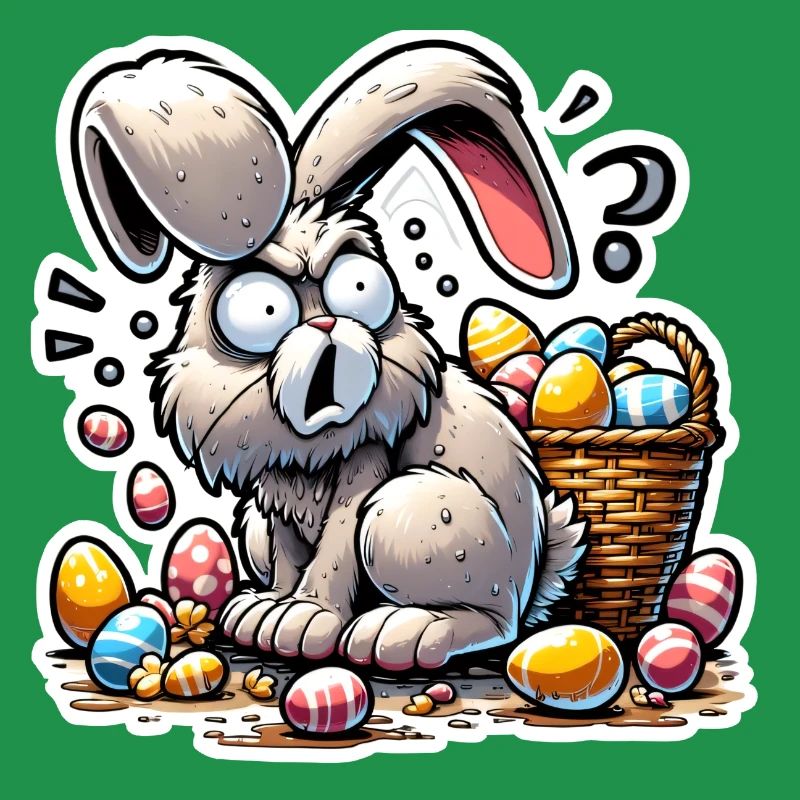 Easter Bunny Stressed