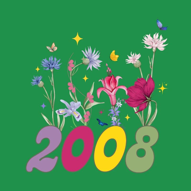 Année de naissance 2008 fleurs sauvages