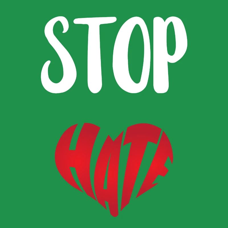 No Hate Dislike Stop Hate Anti Hate