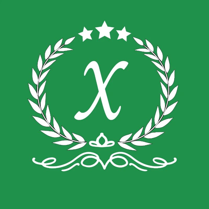 Buchstabe x Krone