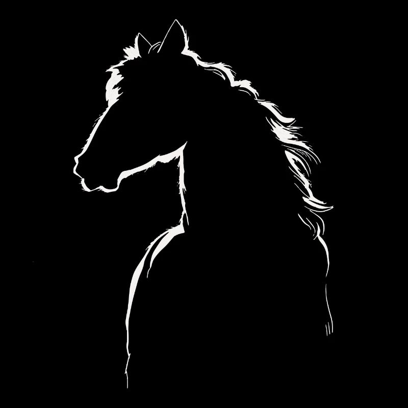 Pferde Silhouette