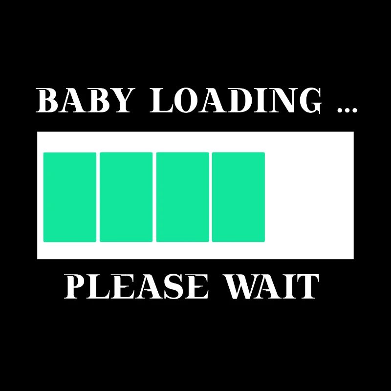 Baby loading please wait Geschenkidee schwanger