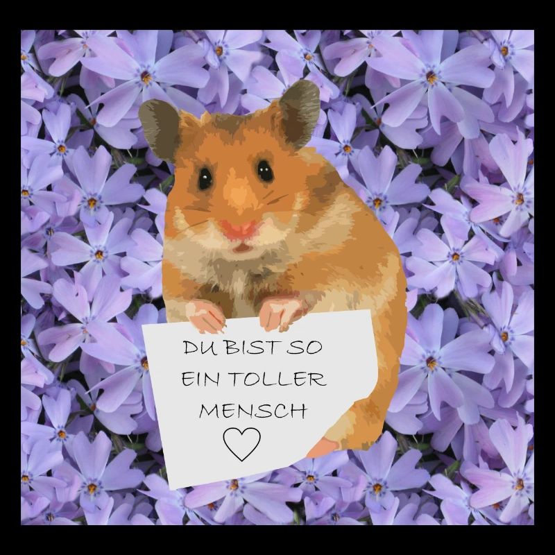 Hamster Zettel Botschaft Toller Mensch bist