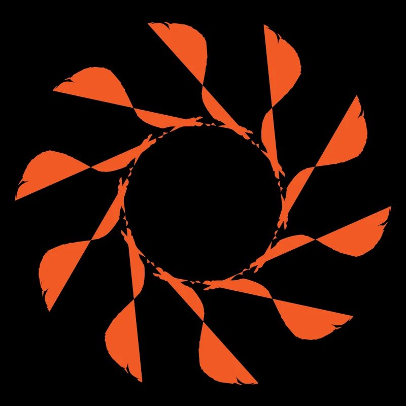 Windmill, Flower, Random Pattern, Vectorgraphic