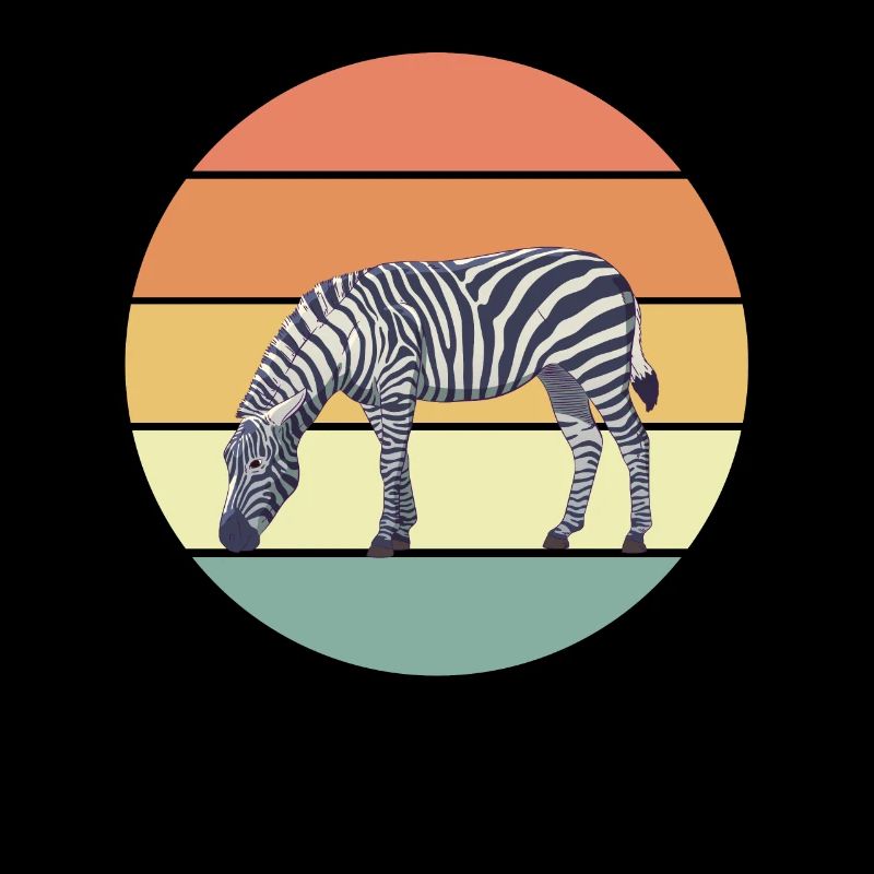 Retro Zebra Geschenk