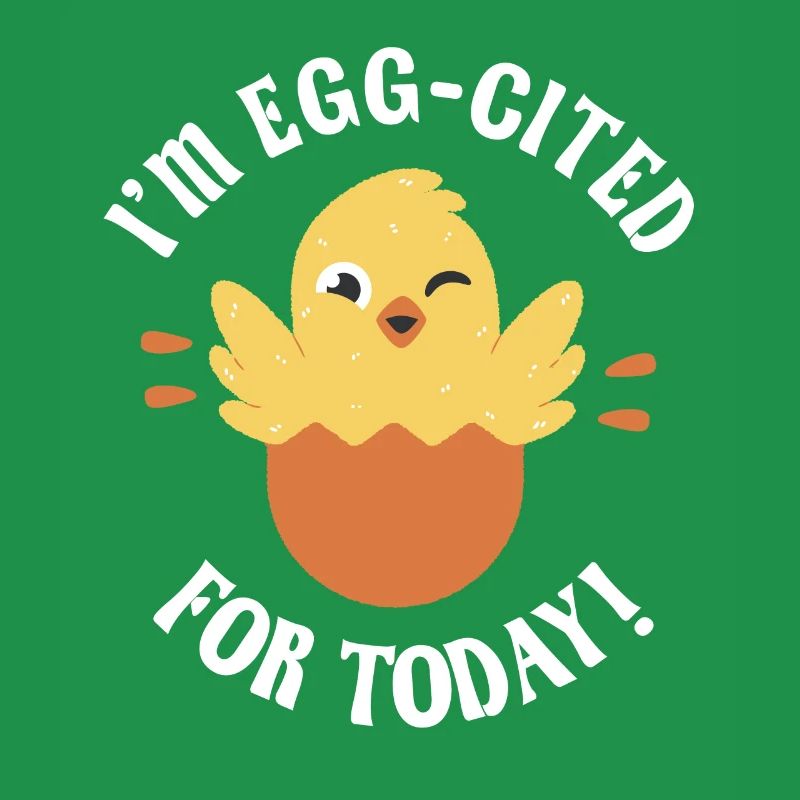 Egg-cited hatching chick