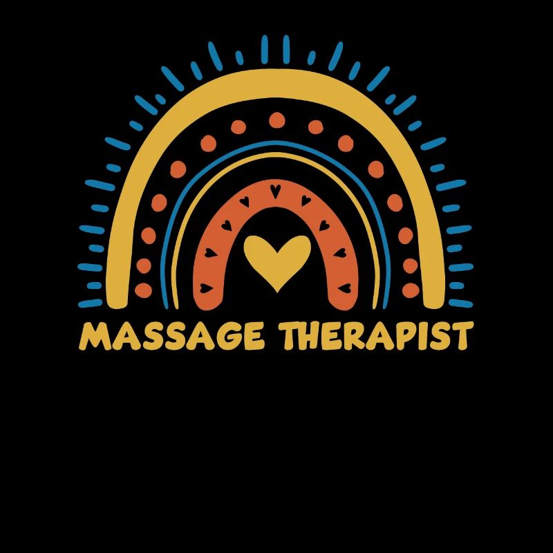 Cute Massage Therapist Rainbow Design