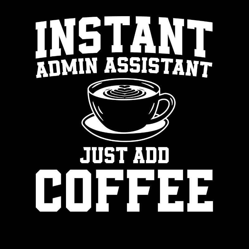Funny administrative assistant and coffee lover