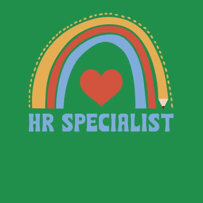Cute HR Specialist Boho Rainbow Design