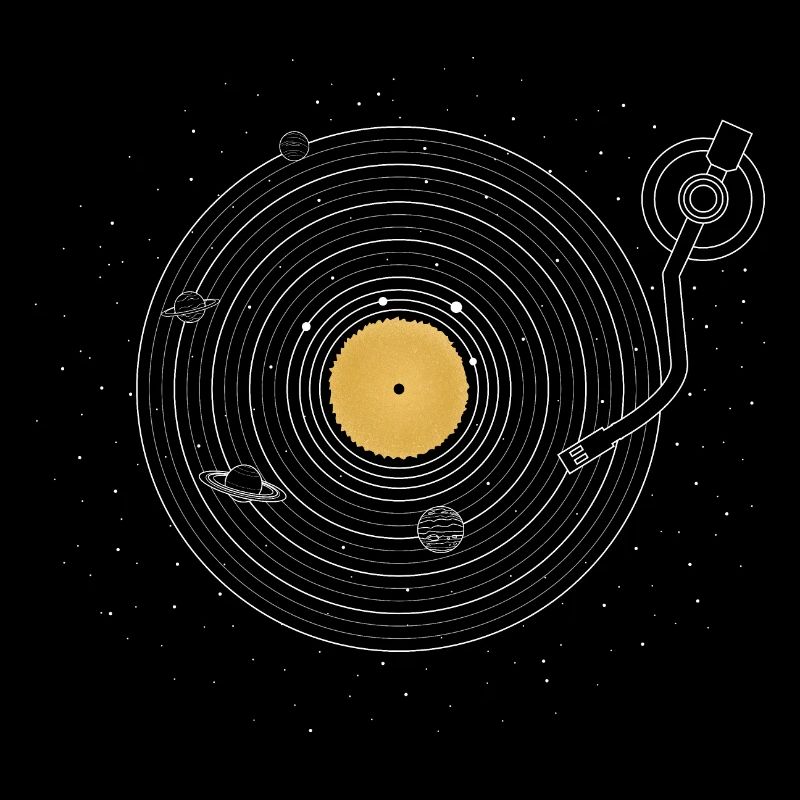 Vinyl Solar System Record Vintage Retro