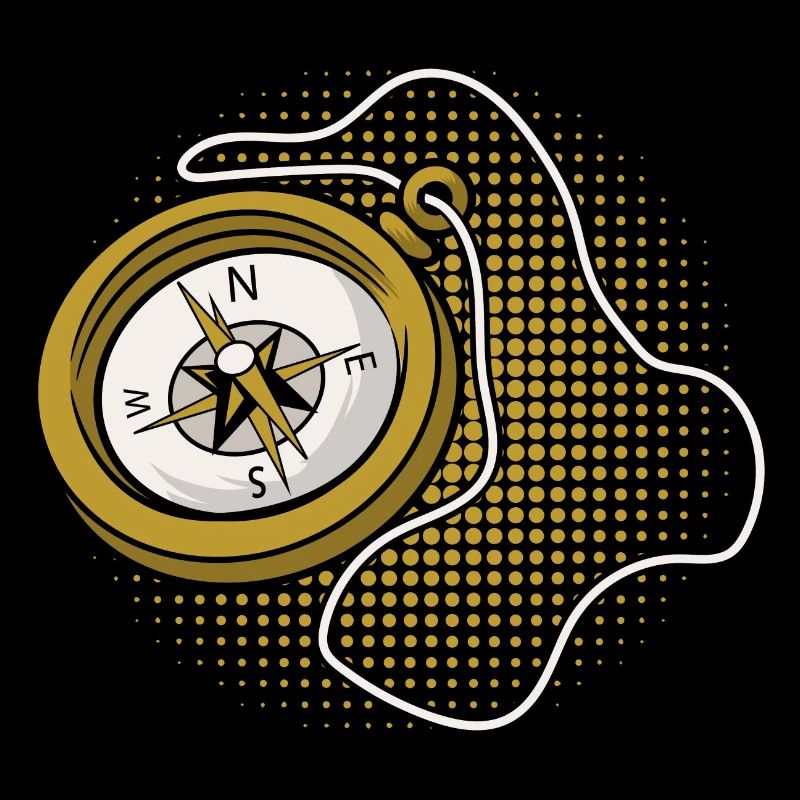 Compass with cord vintage stil by The Manzanita´s