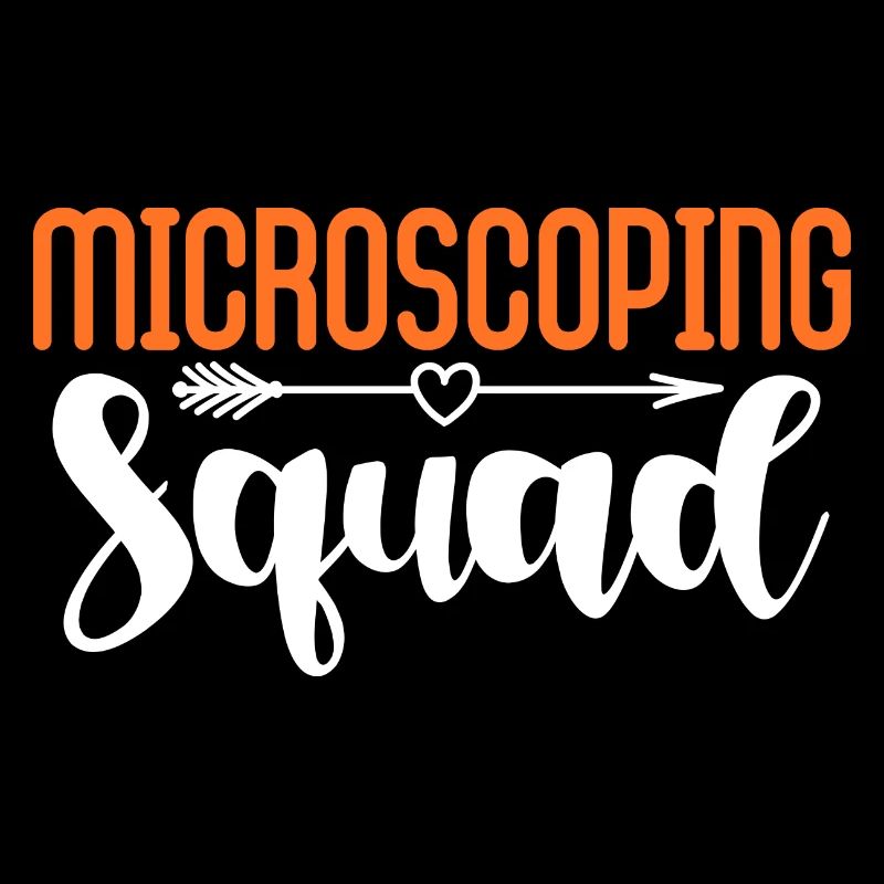 Escouade de microscopiation Conception pour un passionné de science