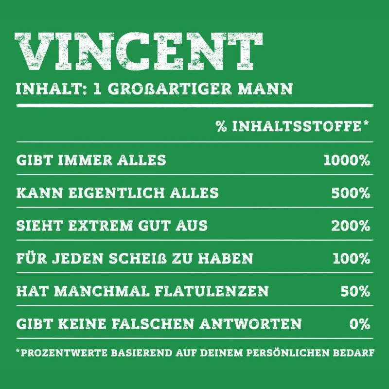 Vincent Great Man First Name