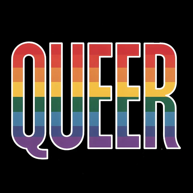 Queer - Logo arc-en-ciel queer cool