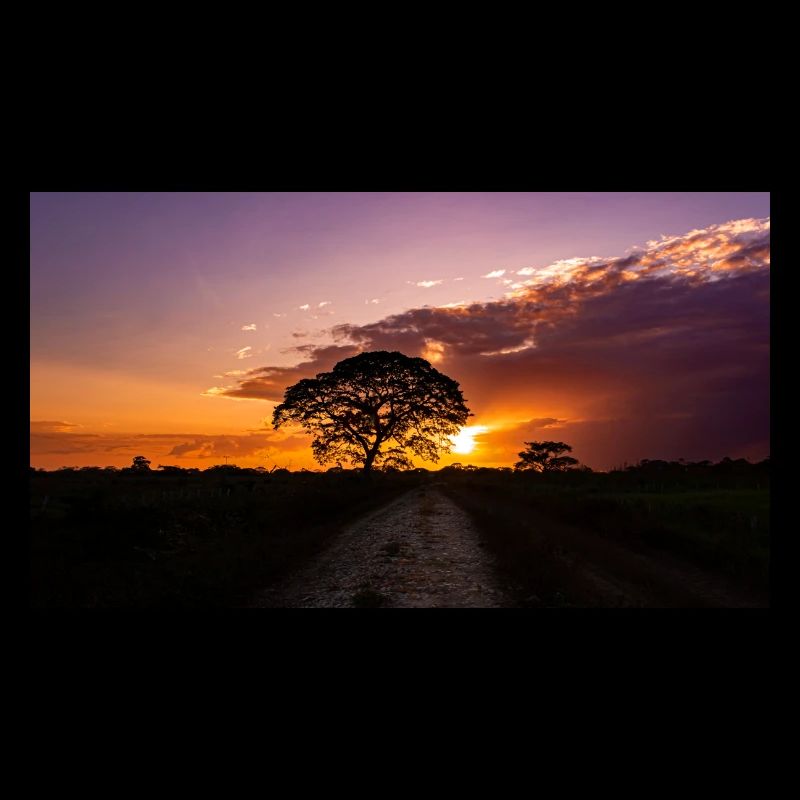 coucher de soleil au Venezuela