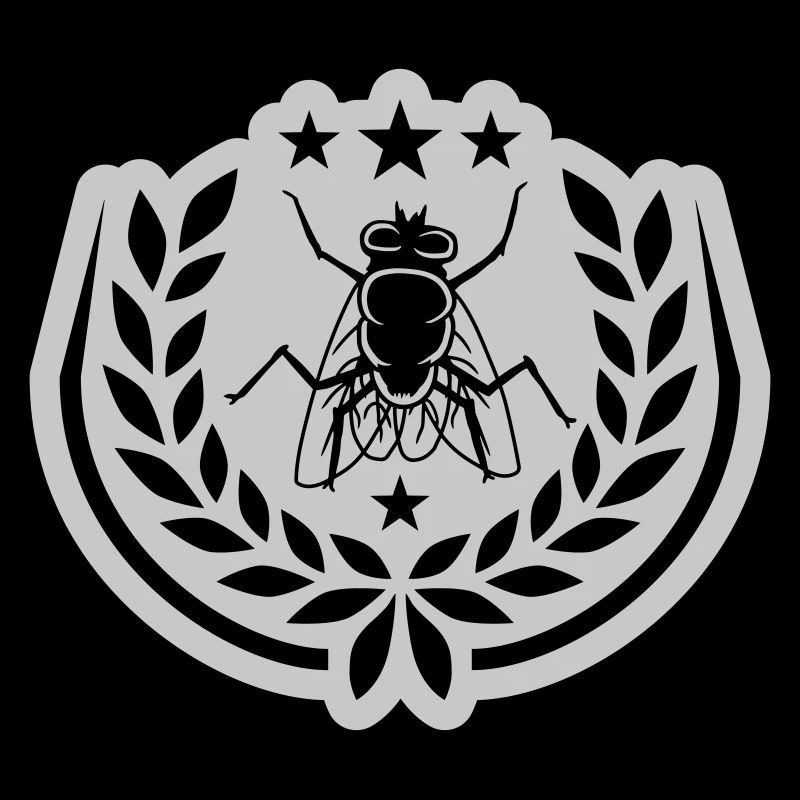 Lorbeerkranz Design Stubenfliege Sterne