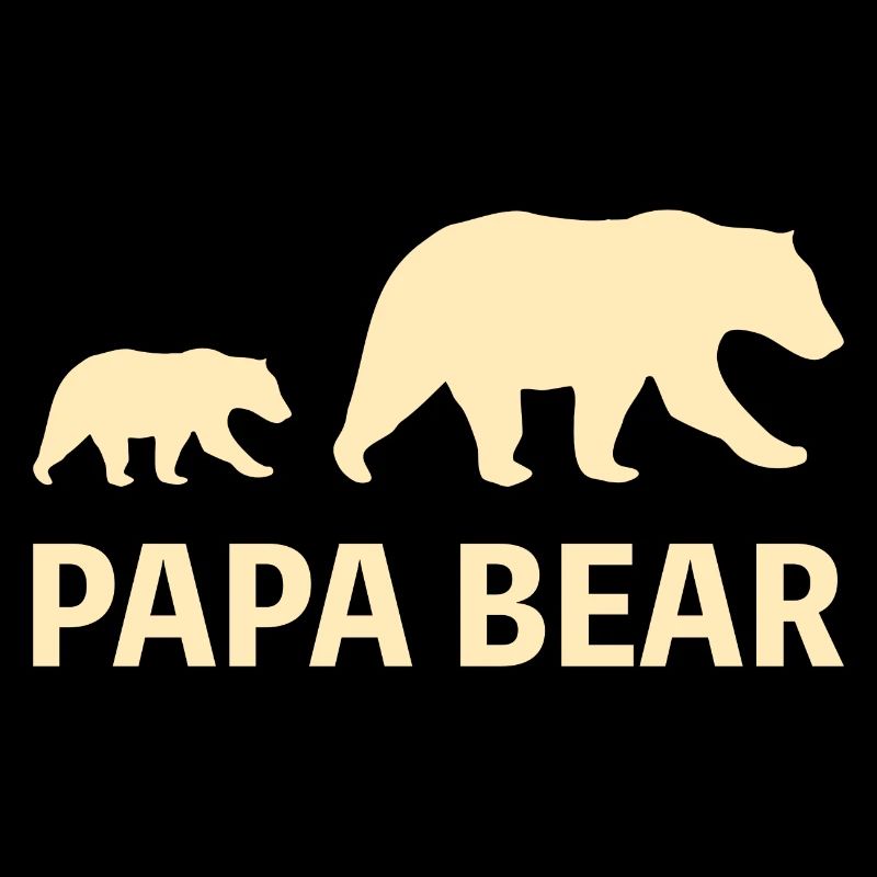 Papa Bear Vatertag Vater Geschenk