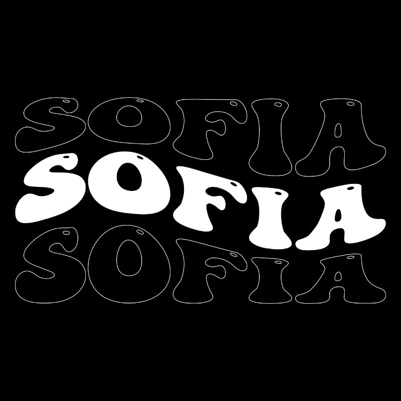 Drôle Sofia Groovy 4 Hommes Femmes Cool Sofia Tie Dye