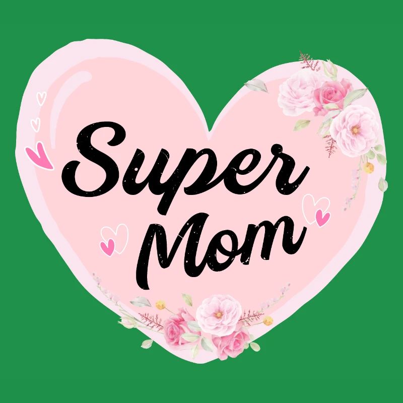 Super Mom typographie conception!