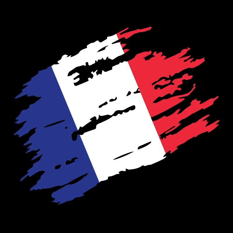 France Drapeau drapeau Rayures Rétro
