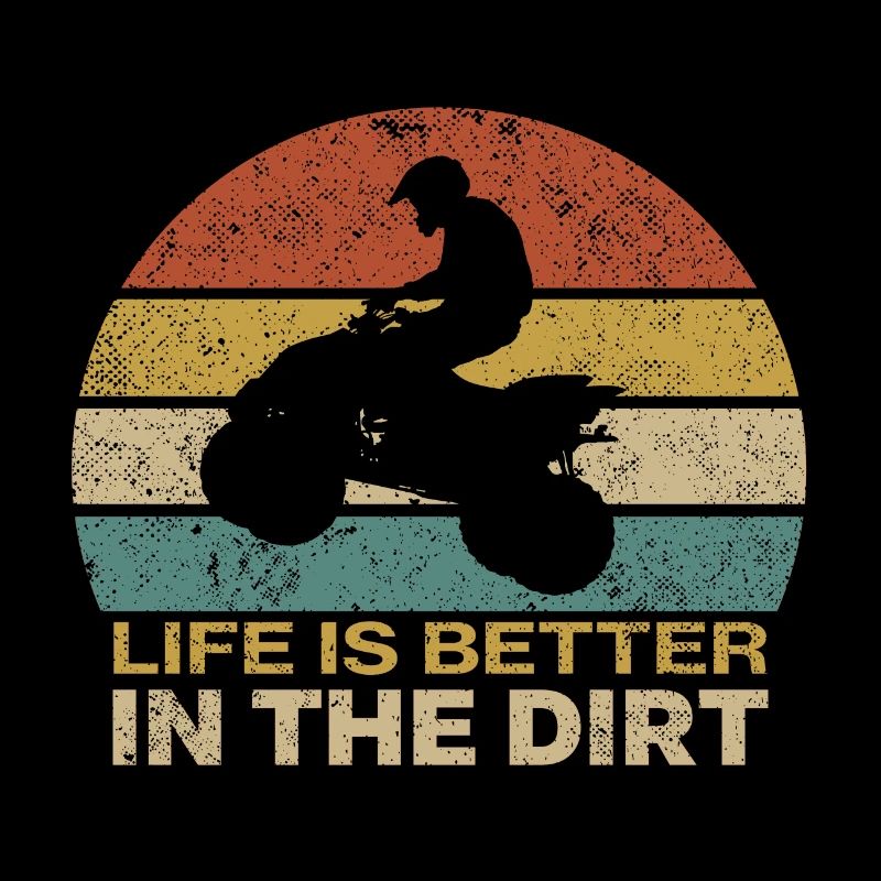 Quad ATV saying retro