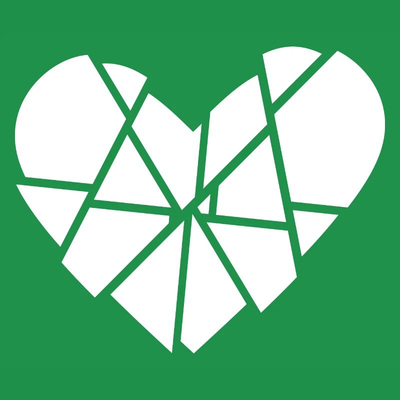 Coeur Brisé Éclats Éclats Anti Saint Valentin