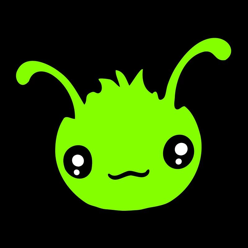 Chenille Alien Mignon Petit Monstre Sourire Heureux