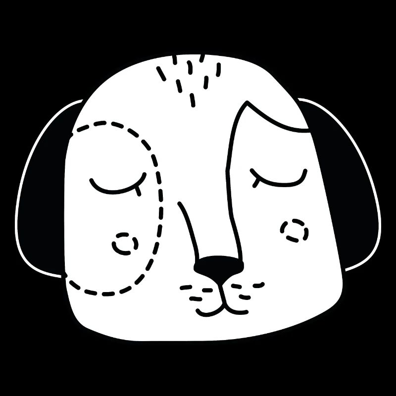 Tête de chien visage de chien