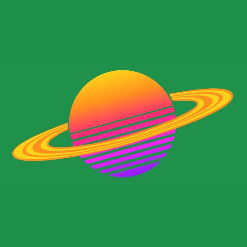 Synthwave Saturne
