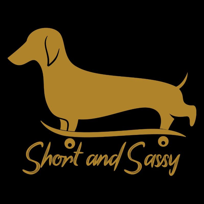 Mignon petit et Sassy teckel chien