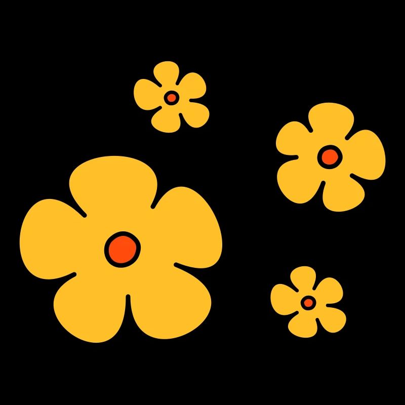 Fleurs tricolores