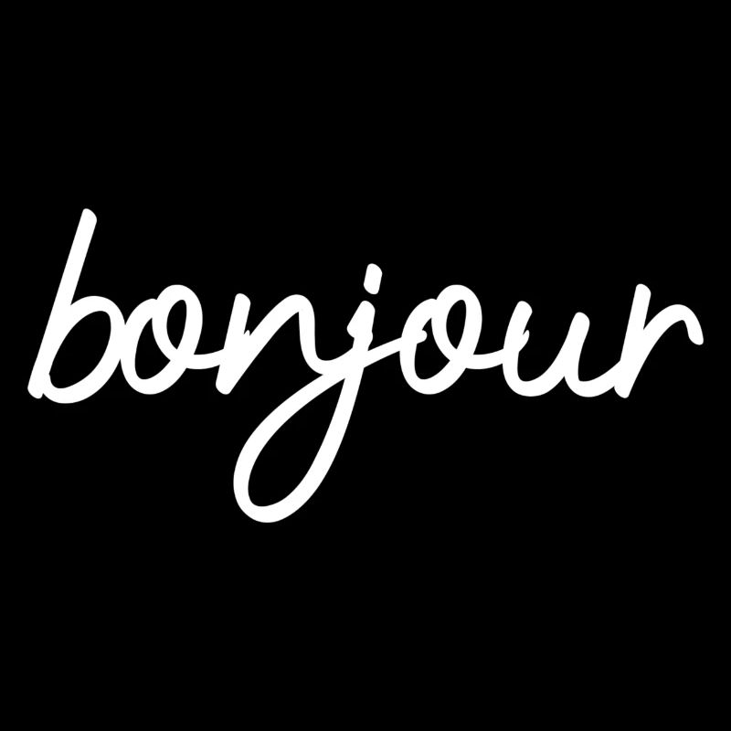 Bonjour - Conception de texte français minimaliste