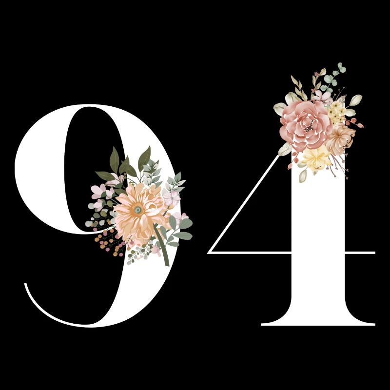 94e anniversaire fleuris (Cadeau de 94 ans)
