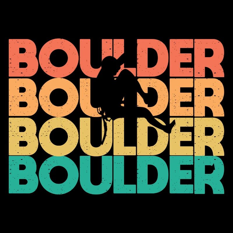 Retro Boulder Vintage Boulderer Kletterer