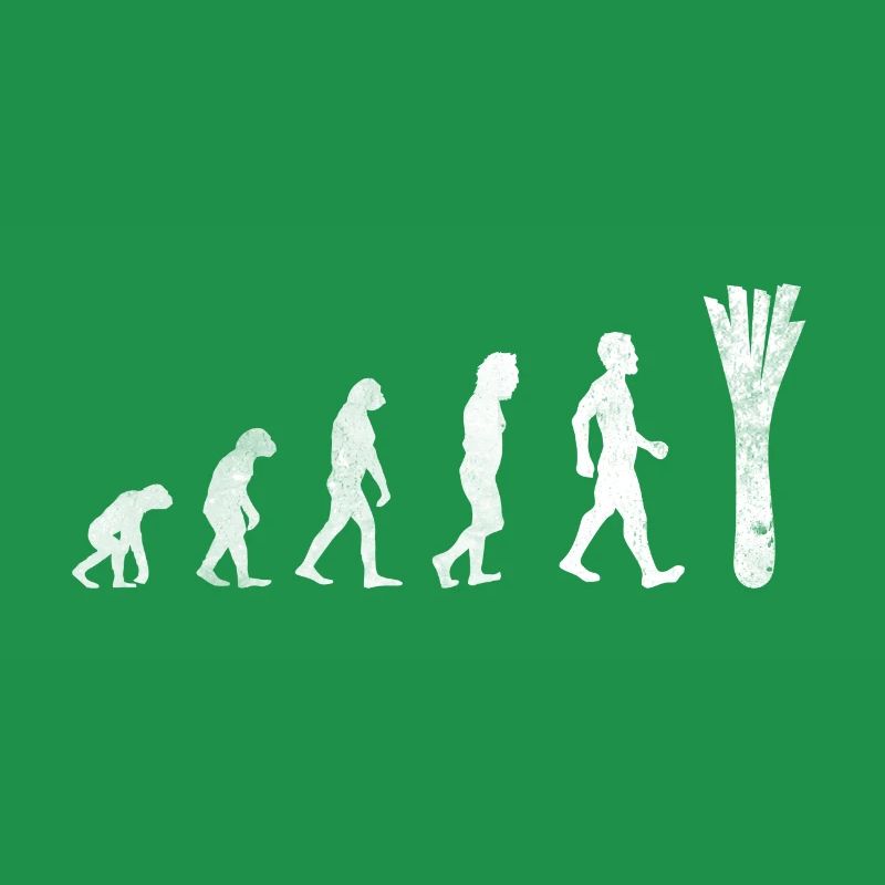 Cadeau de chemise de poireau d'évolution drôle