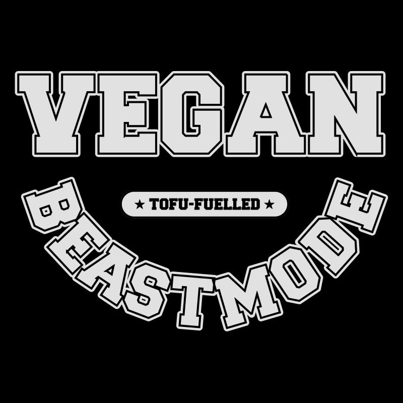 VeganBeastmode [white+outline] [vector]