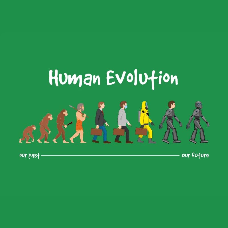 Evolution eine robotische Zukunft Dunkel