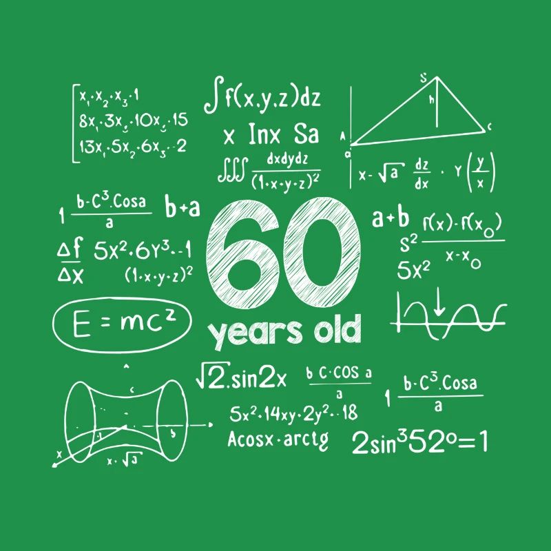 60th birthday - 60 years old - Math