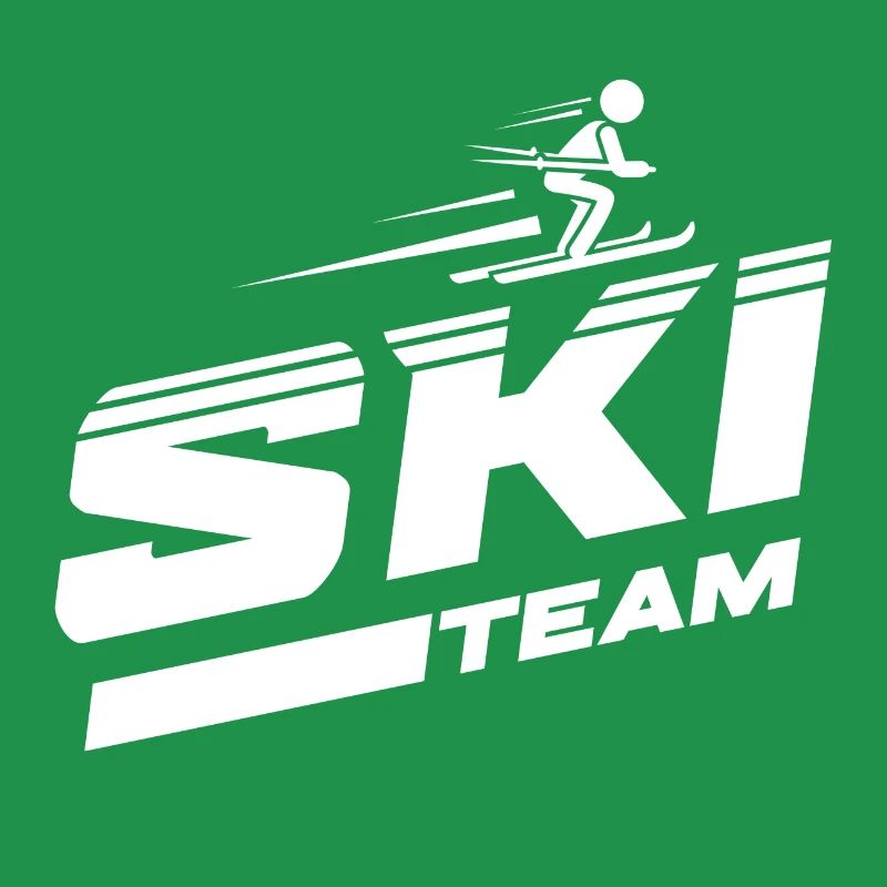Ski team skiing