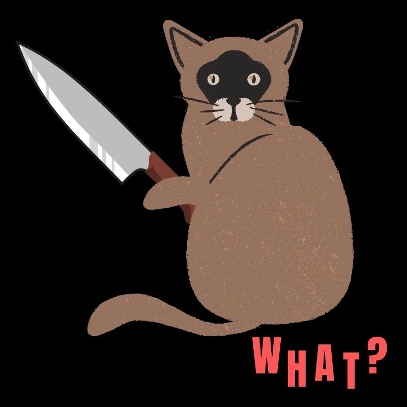 What? Murderous Cat Funny Design for Cat Lovers