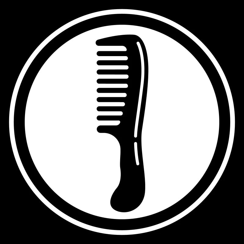 Icône de coiffeur peigne