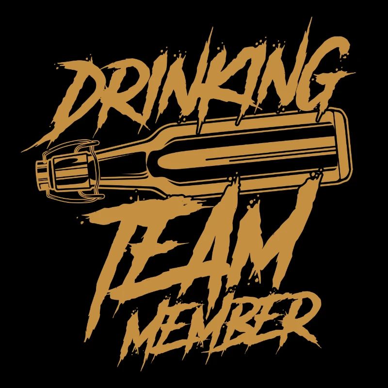 Drinking Team Member Beer Bottle