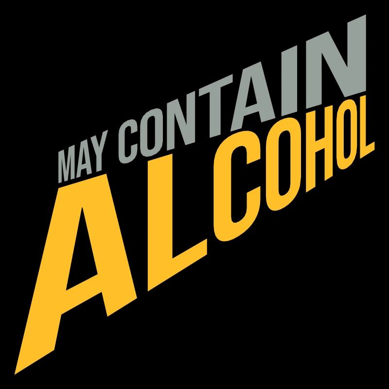 May contain alcohol Text