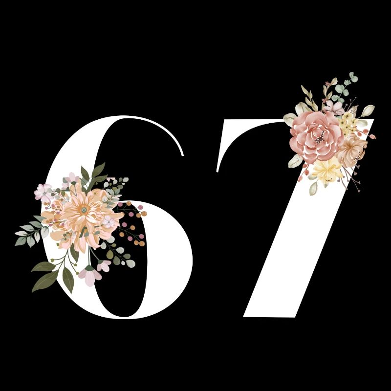 67e anniversaire fleuris (Cadeau de 67 ans)