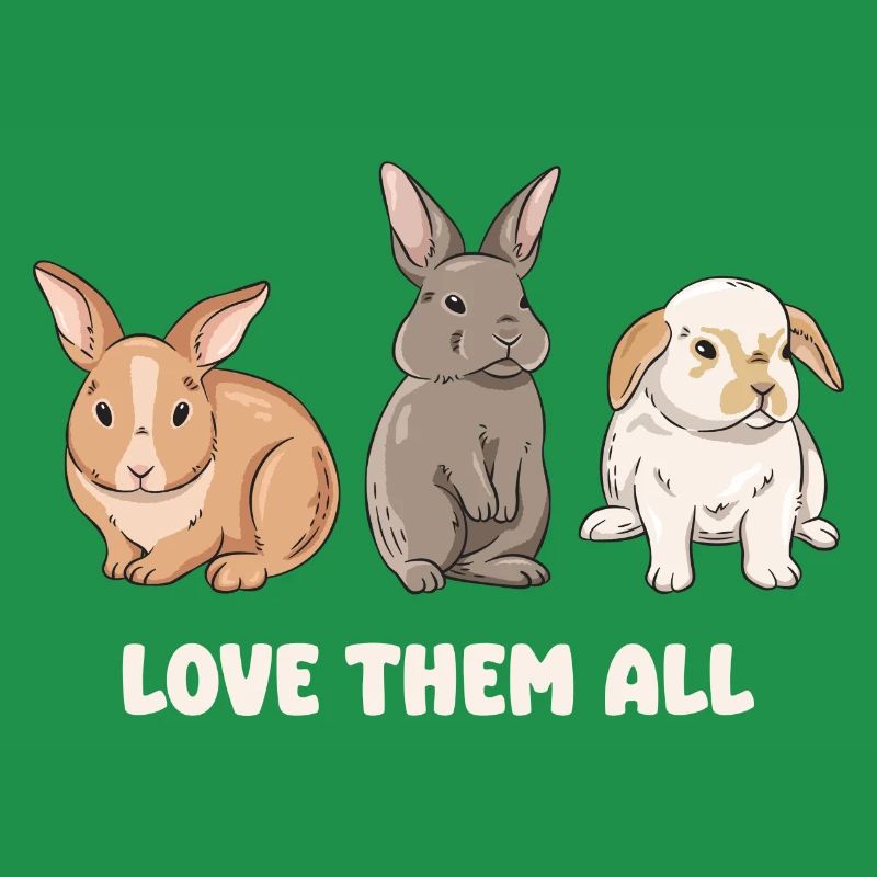 Conception de lapin mignon pour les propriétaires de lapins