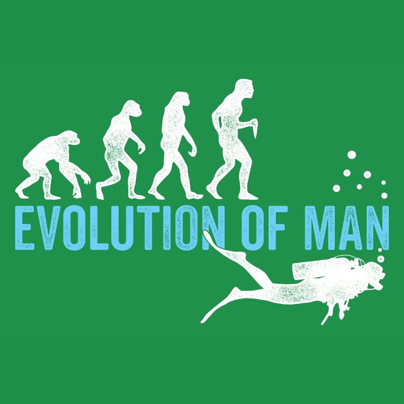 Evolution Graphic Diver Diving Scuba Diver Apnoe S