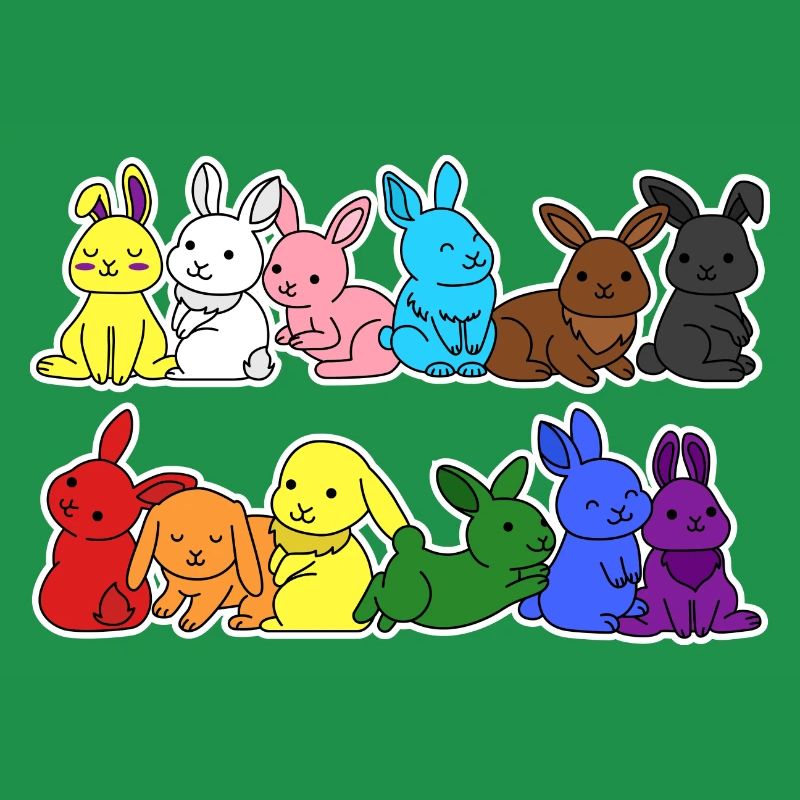 Fierté Progrès Flag Lapin Égalité